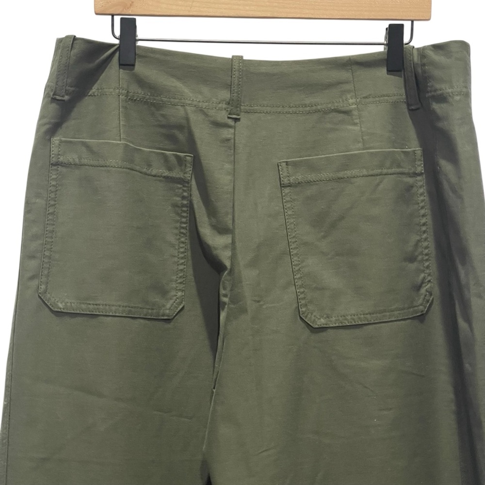 Athleta Skyline High Rise Barrel Leg Pant Aspen Olive Size 16 - Picture 8 of 11